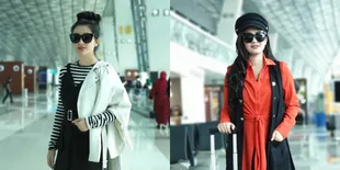 7 Potret Fashion Airport Fitri Carlina, Modis Abis