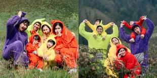 7 Potret Felicya Angelista & Caesar Hito Bikin Foto Keluarga Teletubbies di Bukit Teletubbies Bromo, Kompak Pakai Kostum