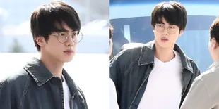 7 Potret Ganteng Jin BTS di Bandara Pasca Hiatus, Bikin Hati Berdebar!