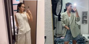 7 Potret Gaya Bunga Zainal Saat Promosi Baju Jastip Bangkok-nya, Berjiwa Muda Banget