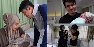 7 Potret Hari Pertama Irwansyah Jadi Ayah, Bingung Lihat Baby Ukkasya Nangis Terus - Belajar Gendong dan Begadang Tapi Gak Berasa Capek