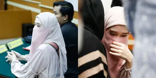 7 Potret Inara Rusli Hadiri Sidang Cerai Perdana, Tebar Senyuman dari Balik Cadar - Virgoun Tak Datang