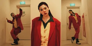7 Potret Isyana Sarasvati dalam Balutan Kostum Ala Joker, Nyentrik Abis!