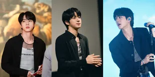 7 Potret Jin BTS Suka Pakai Jaket Hitam Setelah Rilis MV Don't Say You Love Me, Gantengnya Kelewatan