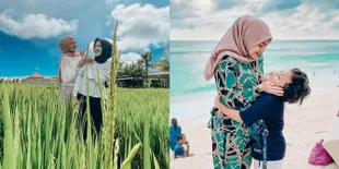7 Potret Kebersamaan Nathalie Holscher dengan Anak-Anak Sule, Seru-Seruan di Sawah - Pelukan di Pantai