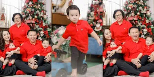 Meriah Serba Merah, Intip 7 Potret Keluarga Ahok Edisi Spesial Natal - Gemasnya Yosafat dan Baby Sarah Curi Perhatian