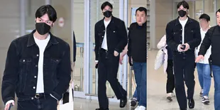 7 Potret Lee Min Ho Pulang dari Indonesia, Gantengnya Kebablasan - Bak Karakter Manhwa Pakai Denim on Denim