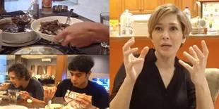 7 Potret Maia Estianty Buka Bersama Anak-Anaknya, Menyantap Rawon - T Bone Steak