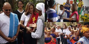 7 Potret Maia Estianty Ikut Irwan Mussry ke Sumba, Lakukan Bakti Sosial - Bangun PAUD