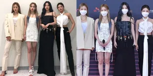 7 Potret Outfit Nyentrik aespa di Red Carpet Gayo Daechukje 2020, Pakai Aksesoris Gembok - Disebut Kayak Lipatan Gorden