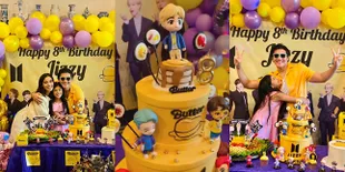 7 Potret Perayaan Ulang Tahun ke-8 Jizzy Pearl Anak Marsha Timothy dan Vino G Bastian yang Bertema BTS, Netizen: Orangtua Impian Semua Army