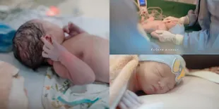 7 Potret Perdana Baby Jourell Kenzie Anak Kedua Cut Meyriska dan Roger Danuarta, Hidungnya Mancung - Ganteng Banget