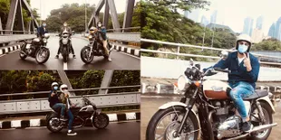 7 Potret Raffi Ahmad Sunmori Bareng Gading Marten, Tampil Kece Abis - Mengaku Rindu Touring Jauh Lintas Kota dan Pulau