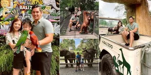 7 Potret Serunya Liburan Franda dan Samuel Zylgwyn Ajak Si Kecil Vechia ke Bali Zoo