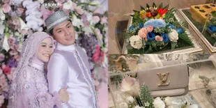 7 Potret Seserahan Lesti Saat Akad Nikah, Ada Tas Cantik dan Make Up dari Brand Ternama - Sepatunya Lebih dari Satu