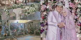 7 Potret Suasana Lokasi Akad Nikah Lesti dan Rizky Billar, Bernuansa Cokelat Lembut - Mewah Penuh Bunga dan Chandelier