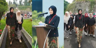 7 Potret Syahnaz Sadiqah Jalankan Tugas Istri Bupati Bandung Barat di Momen Hari Kartini, Akrab dengan Warga