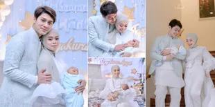 7 Potret Tasyakuran Akikah Baby L, Manisnya Foto Lesti Bertiga Bareng Rizky Billar dan Bayinya