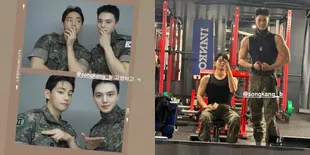 7 Potret V BTS Unggah Bromance Selfie Bareng Song Kang Jelang Selesai Wamil, Visualnya Bikin Heboh