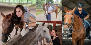 7 Potret Wulan Guritno yang Mulai Hobi Berkuda, Hot Mama Cantik dan Stylish