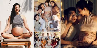 8 Foto Baby Shower Sylvia Fully, Pamer Perut yang Sudah Besar dan Dicoret-Coret