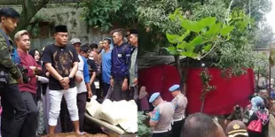 8 Foto Kondisi Pembongkaran Makam Mendiang Lina, Rizky Febian dan Putri Delina Ikut Datang - Ramai Dipenuhi Warga