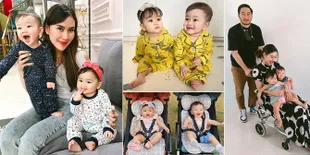 8 Foto Lucu Bayi Kembar Syahnaz Sadiqah dan Jeje Govinda yang Bikin Gemas Netizen