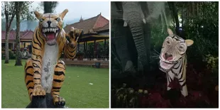 8 Foto Patung Macan Asli Indonesia Yang Bentuknya Bikin Ngakak