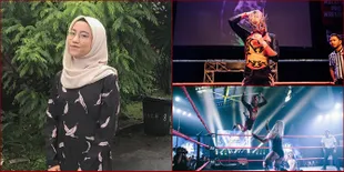 8 Foto Phoenix Diana, Pegulat Hijaber Pertama yang Jadi Juara