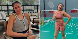 8 Foto Sporty Marshanda yang Makin Langsing, Rajin Latihan Badminton Sampai Yoga