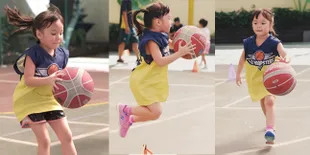 8 Gaya Gempita Nora Marten Latihan Basket, Sudah Seperti Pemain Profesional