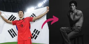 8 Gaya Pemotretan Tebaru Choi Gue Sung 'Si Nomor 9' di timnas Korea Selatan, Telanjang Dada Bikin Netizen Ngiler