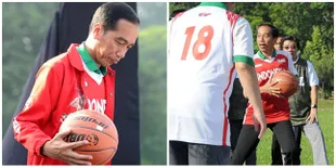 8 Gaya Presiden Jokowi Saat Main Basket Bareng DBL, Jago Abis!