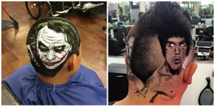 8 Gaya Rambut Nyeleneh, Ada Yang Digambar Bruce Lee!