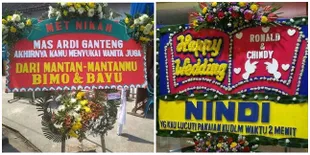 8 Karangan Bunga Pernikahan Ini bikin Pengantin Malu Sendiri