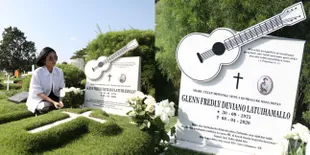 8 Momen Mutia Ayu Ziarah ke Makam Almarhum Glenn Fredly, Curhat Selalu Diajak 'Kencan' Dalam Mimpi