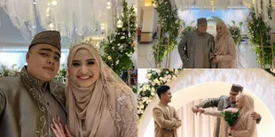8 Momen Resepsi Pernikahan Ameer Azzikra dan Nadzira Shafa, Nuansa Serba Emas - Alvin Faiz Pamer Status Duda Keren