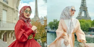 8 Pesona Dian Pelangi di Paris, Gaun Cantiknya Selalu Bikin Gagal Fokus