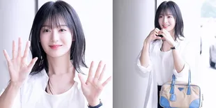 8 Potret Airport Fashion Kim Ji Won Berangkat ke Osaka, Tetap Cantik Meski Dandan Simple