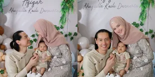 8 Potret Akikah Anak Cut Meyriska & Roger Danuarta, Bertema Kebun Binatang - Kembaran Baju Sama Ayah
