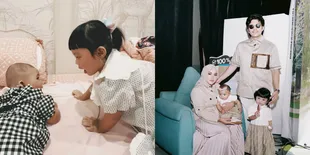 8 Potret Ameena yang Mulai Cemburu Kepada Azura, Aurel Hermanysah Bilang Begini