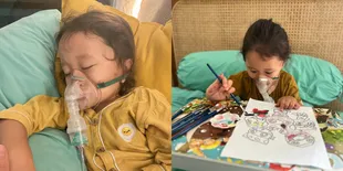 8 Potret Anak Bungsu Zaskia Adya Mecca Alami Sesak Napas Karena Polusi Jakarta, Harus Dibantu Alat Pernapasan