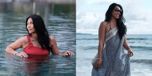 8 Potret Anggun C Sasmi Dalam Balutan Bikini, Hot Mama 47 Tahun Pamer Body Goals dan Kulit Tanning - Makin Memesona