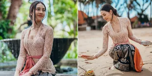 8 Potret Anya Geraldine Tampil Cantik Berkebaya Bak Gadis Bali, Banjir Pujian