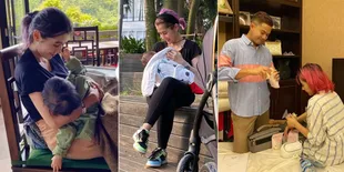 8 Potret Ardina Rasti Bagikan Momen Menyusui Anaknya, Dibantu Arie Dwi Andhika Si Suami Siaga