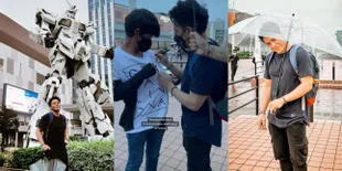 8 Potret Ariel NOAH Asyik Liburan di Jepang, Sambangi Patung Gundam - Tetap Ramah Beri Tanda Tangan Saat Bertemu Fans di Jalan