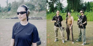 8 Potret Asha Assuncao Bintang Sinetron 'DI ANTARA DUA CINTA' Asyik Berlatih Menembak, Tetap Cantik dan Kece Bak Lara Croft