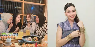 8 Potret Ayu Ting Ting Buka Bersama para Sahabat, Ramai Diacungi Jempol karena Tak Ada yang Pansos - Seru Banget Nikmati Berbagai Menu