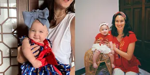 8 Potret Baby Djiwa Putri Nadine Chandrawinata Hadiri Anniversary Pernikahan Kakek-Nenek, Cantik Pakai Baju Mamanya - Iseng Cubit Tangan Anak Marcel Sampai Nangis