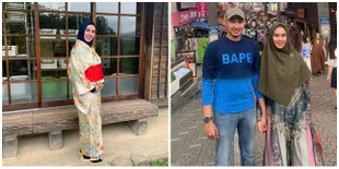 8 Potret Babymoon Kartika Putri di Jepang, Wajah Sumringah Ditemani Suami
